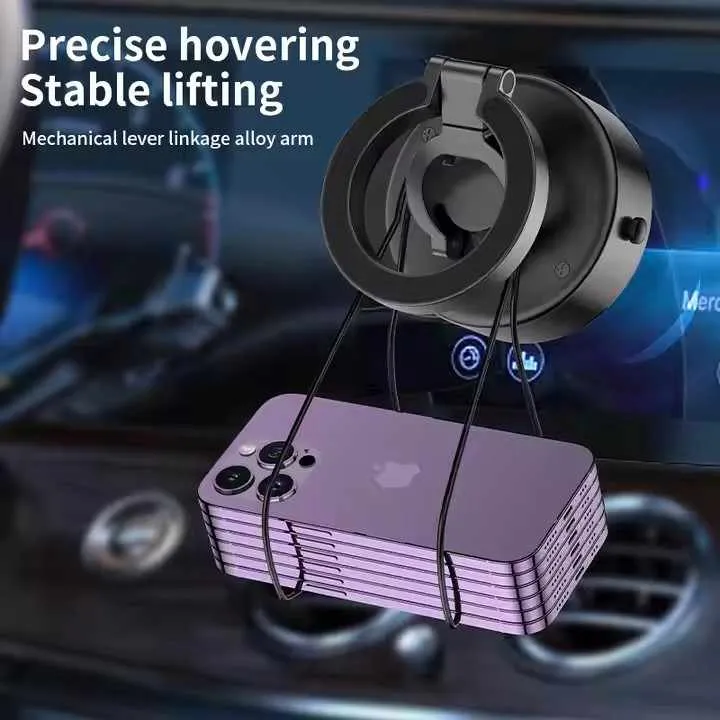 منتج جديد ، هاتف محمول ، شفط مغناطيسي قوي . New product, mobile phone, strong magnetic suction,