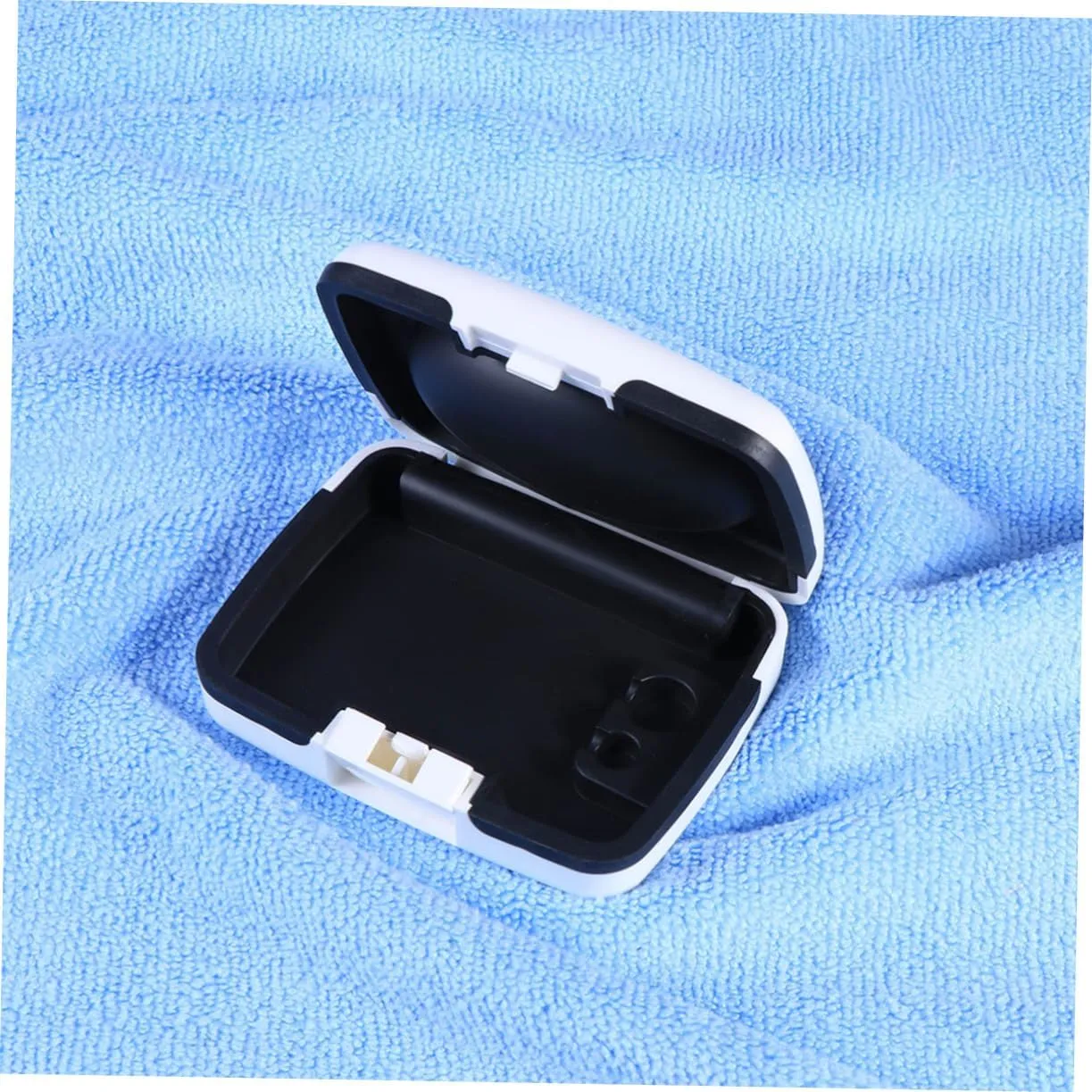 2pcs Holder Convenient Case Storage Boxes Earphone Carrying Case Earphone Protective Case Storaging Case Carry Case for White FRCOLOR