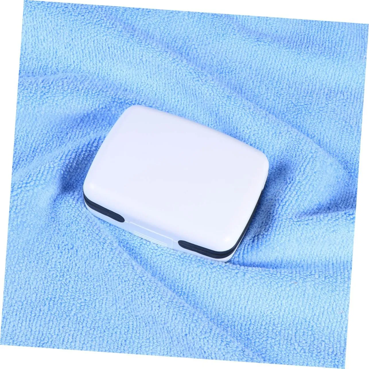 2pcs Holder Convenient Case Storage Boxes Earphone Carrying Case Earphone Protective Case Storaging Case Carry Case for White FRCOLOR