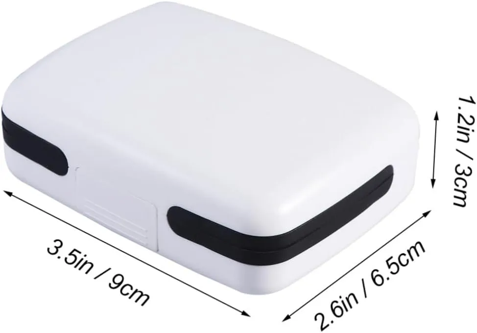 2pcs Holder Convenient Case Storage Boxes Earphone Carrying Case Earphone Protective Case Storaging Case Carry Case for White FRCOLOR