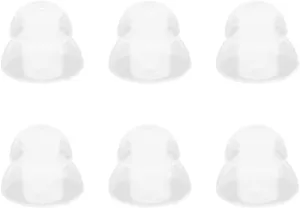 6Pcs Earbuds Tips Cap Earbuds Covers Silicone Ear Tips Soft Replacement Eargels Earpads for in Ear Headphone in Ear Earphones, Clear Inner 2.0mm