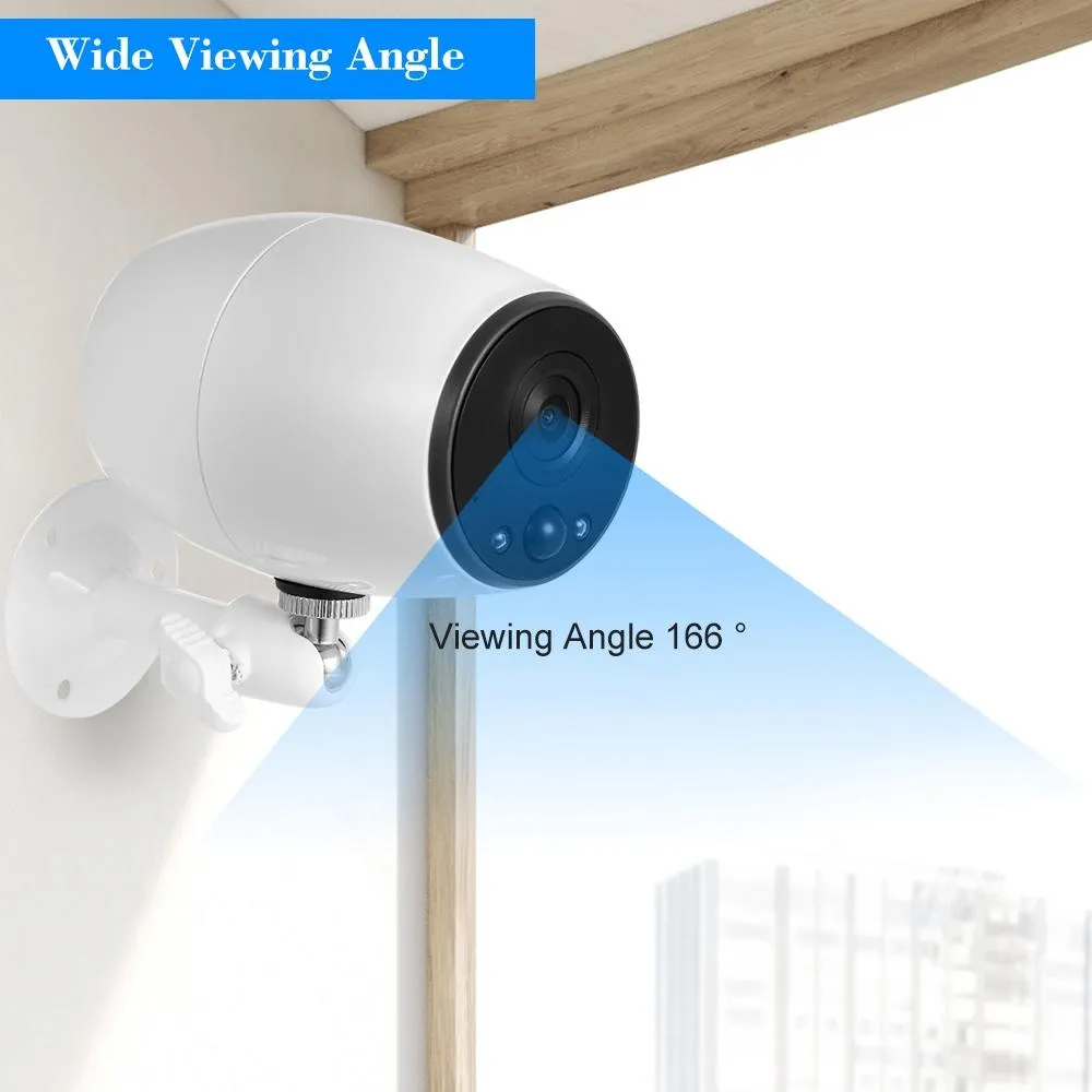 720P Wireless Wifi Camera With Two-Way Audio Night Vision Pir Detection And Ip54 Waterproofing