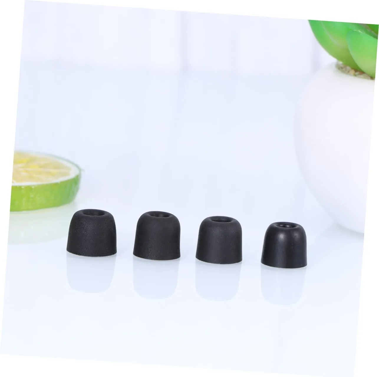 8 Pcs Replacement Eartips Noise Reducing Earbuds Tips Memory Foam for Headphones Secure and Comfortable Fit