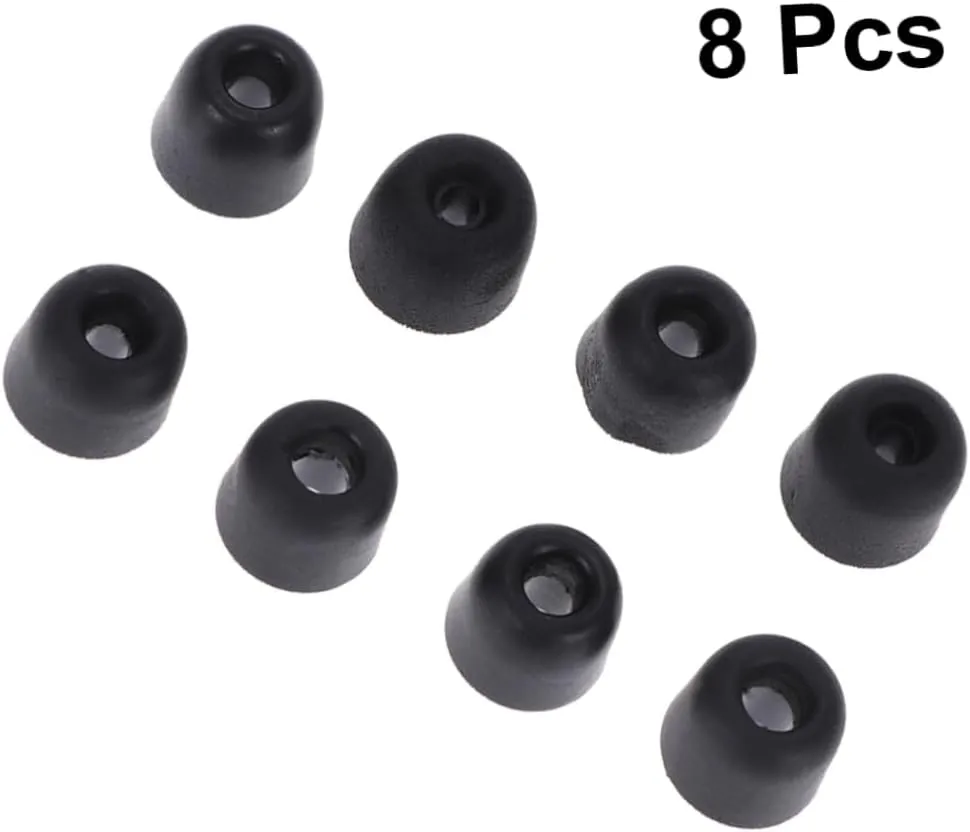 8 Pcs Replacement Eartips Noise Reducing Earbuds Tips Memory Foam for Headphones Secure and Comfortable Fit
