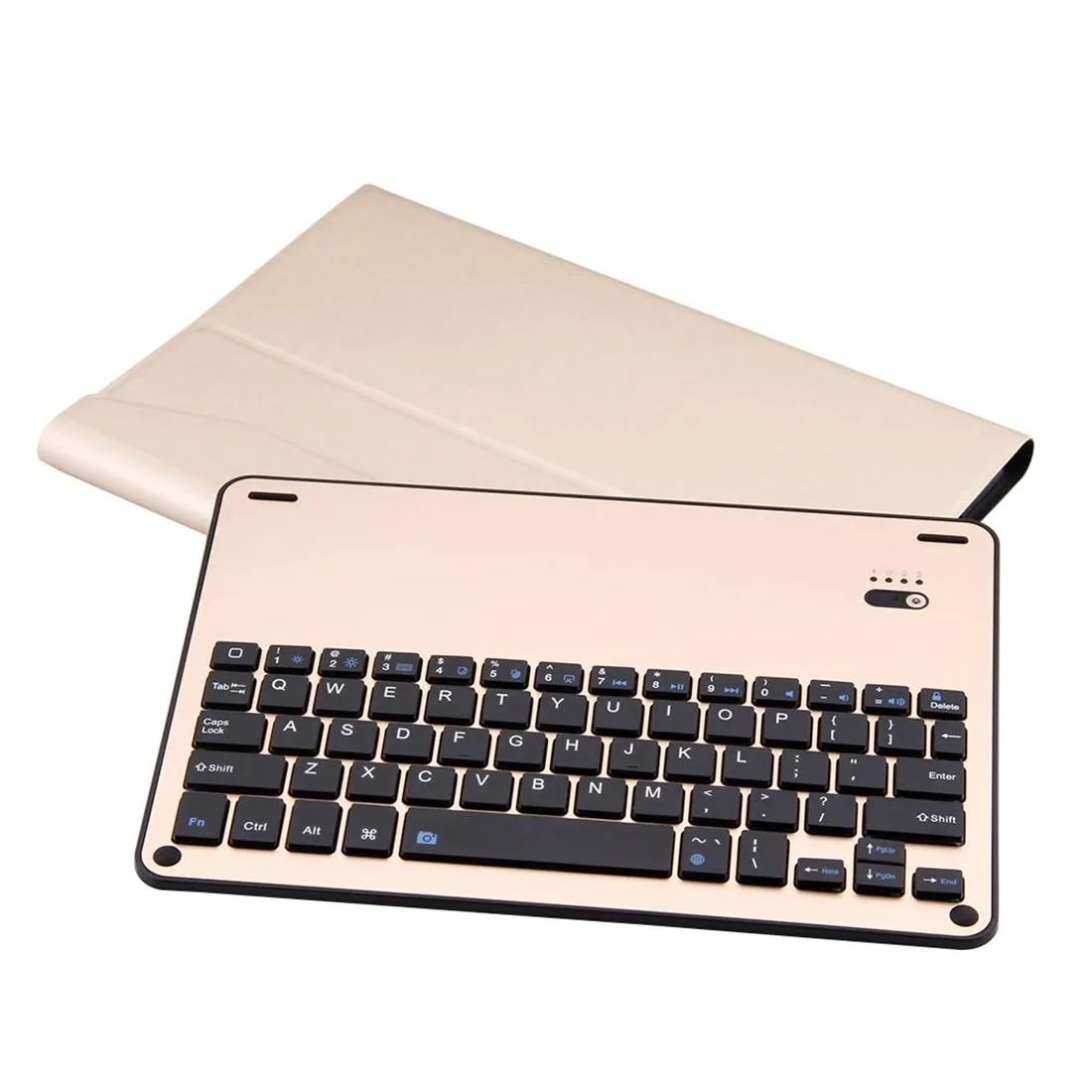 Aluminum Keyboard & Leather Tablet Case For Ipad Pro 10.5 / Air 2019 - Bluetooth Detachable Water Repellent