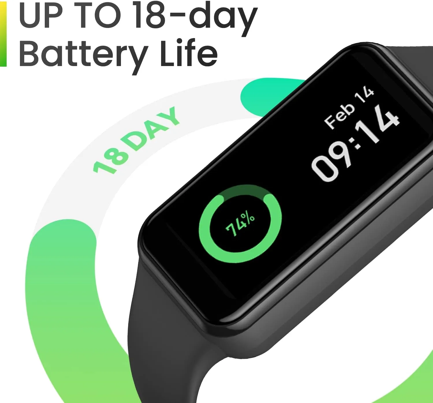 Amazfit Band 7 Fitness and Activity Trackers and Smartwatches, Heart Rate, SpO2, Sleep Analysis, Amazon Alexa Built-In, 18-Day Battery, Black
