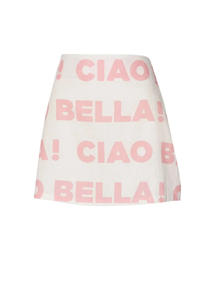 Ambra Maddalena Amelia Mini Skirt in Ciao Bella
