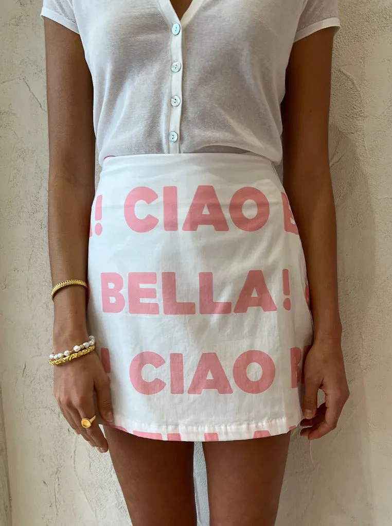 Ambra Maddalena Amelia Mini Skirt in Ciao Bella
