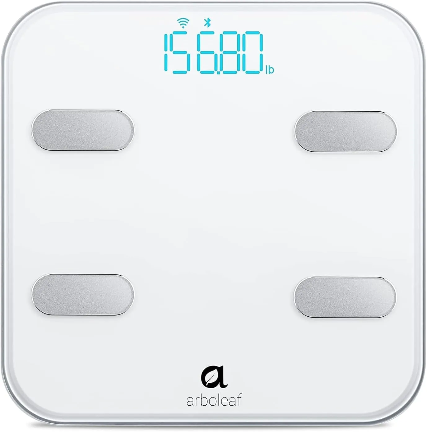 Arboleaf Smart Scale for Body Weight Bathroom Scale Digital Scale Body Weight and Fat, Wi-Fi Bluetooth, Smartphone APP, 14 Body Metrics, Wireless Cloud-Storage, Unlimited Data and Users, BMI, BMR