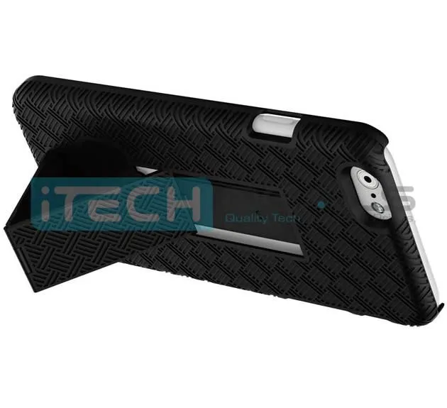 Baytek iPhone 6 Plus Protective Holster/Case with Kick Stand, Secure Grip & Belt Clip