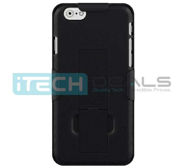 Baytek iPhone 6 Plus Protective Holster/Case with Kick Stand, Secure Grip & Belt Clip