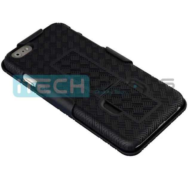 Baytek iPhone 6 Plus Protective Holster/Case with Kick Stand, Secure Grip & Belt Clip