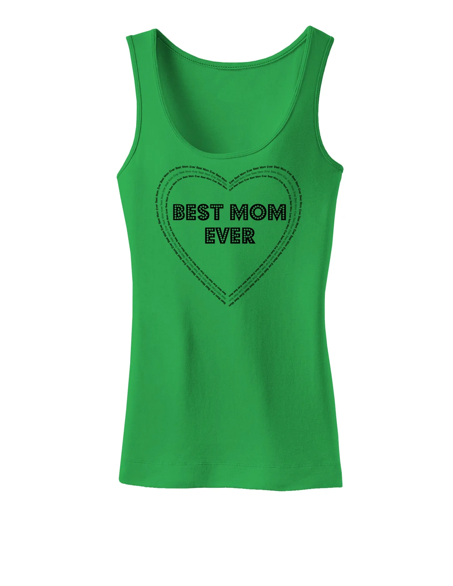 Best Mom Ever Heart Text Womens Tank Top