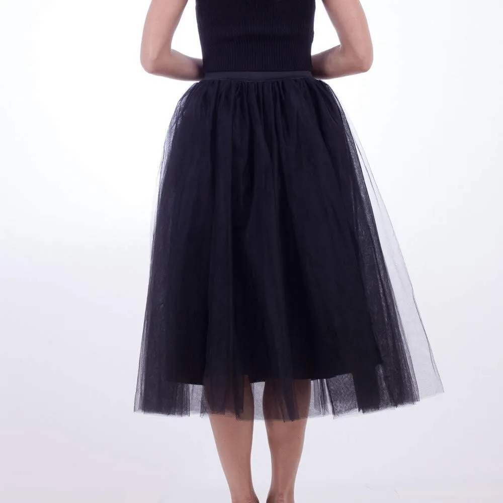 Blue Tutu Dresses Women Plus Size Mesh Tulle Skirt Pleated Skirt Mesh Red Tulle Skirt for Women Plus Size