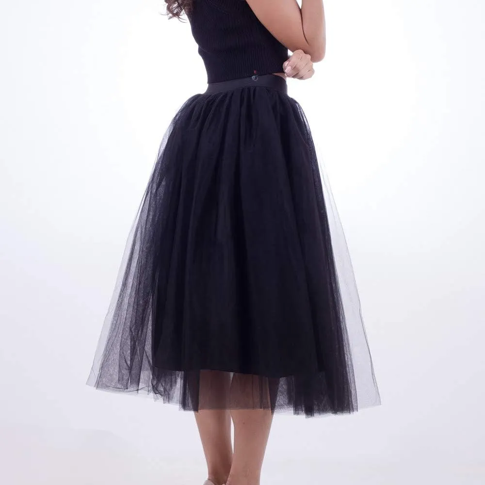 Blue Tutu Dresses Women Plus Size Mesh Tulle Skirt Pleated Skirt Mesh Red Tulle Skirt for Women Plus Size