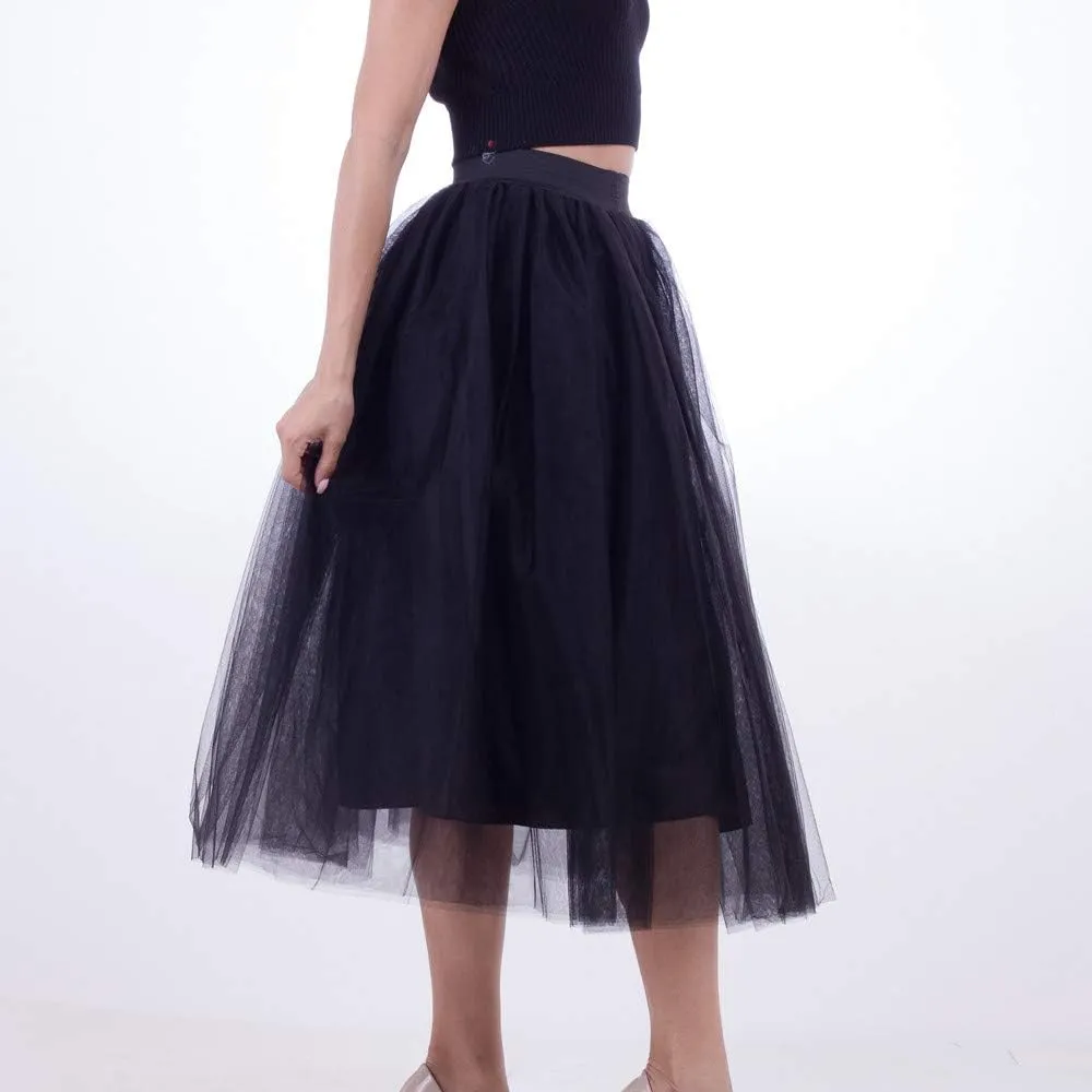 Blue Tutu Dresses Women Plus Size Mesh Tulle Skirt Pleated Skirt Mesh Red Tulle Skirt for Women Plus Size