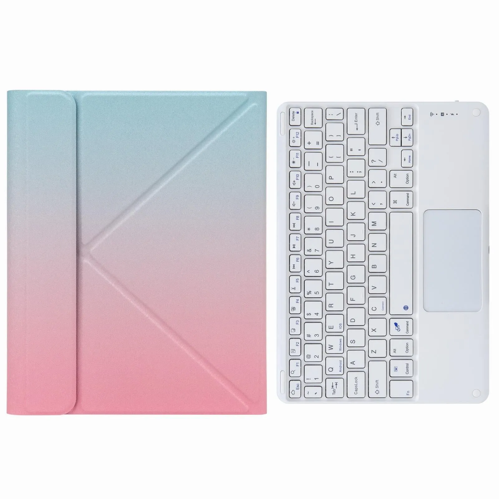 Bluetooth Keyboard Leather Case For Ipad 10.2 / Pro 10.5 - Three-Fold Holder