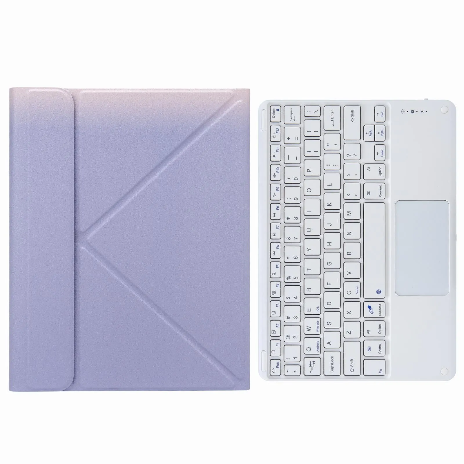 Bluetooth Keyboard Leather Case For Ipad 10.2 / Pro 10.5 - Three-Fold Holder