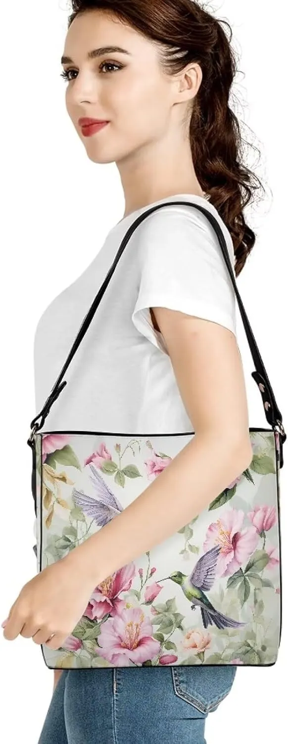 Bucket Bag for Women Leather Hobo Bags for Women Handbag Tote Bag Make up Bag Waterproof Shoulder Bag