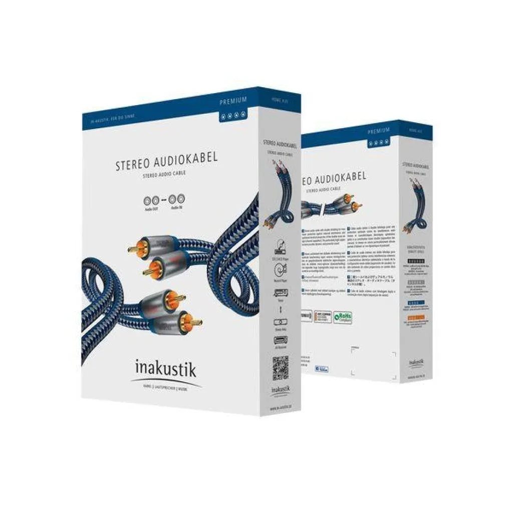 Cable RCA 0.75m inakustik | Linea PREMIUM