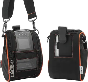 Carrying Case for Zebra ZQ620 & QLN320 - Portable Thermal Label Printer Bag with Shoulder Strap and Belt Clip, Easy Transport and Protection, Convenient Label Access
