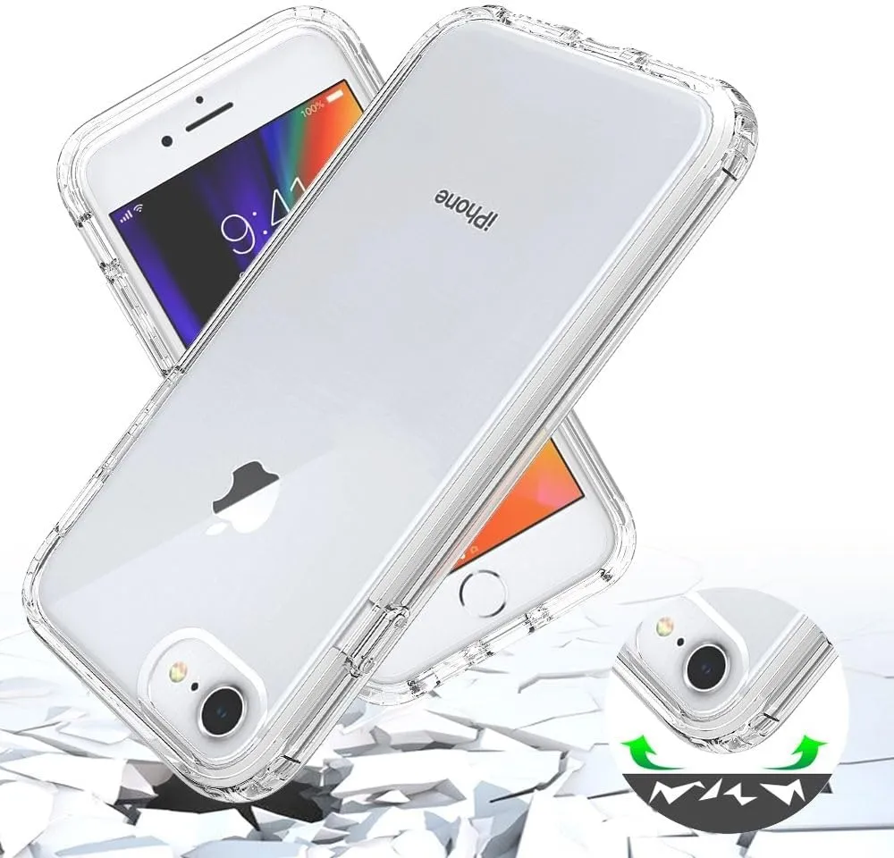 Case for iPhone 6/iPhone 7, PC Front Cover   TPU Back Shell Splicing Combination for iPhone 6/iPhone 7 Case, Full Body Protection Phone Cover for iPhone 6/iPhone 7 Blue