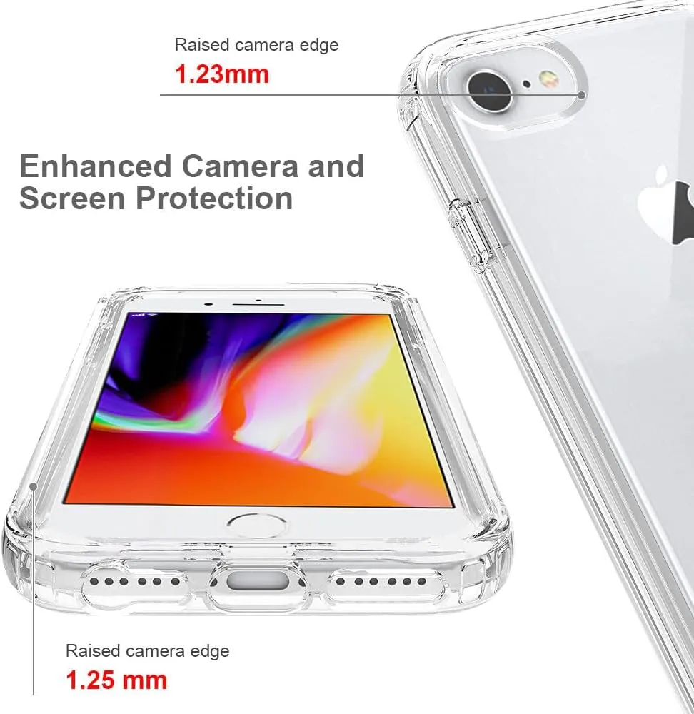 Case for iPhone 6/iPhone 7, PC Front Cover   TPU Back Shell Splicing Combination for iPhone 6/iPhone 7 Case, Full Body Protection Phone Cover for iPhone 6/iPhone 7 Blue