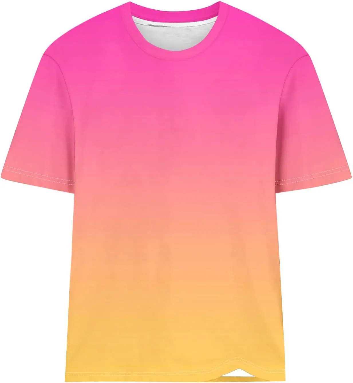 Ceboyel Womens Ombre Color Summer Tops Short Sleeve Tee Shirts Dressy Causal Cute Tshirts 2024 Trendy Vacation Clothes