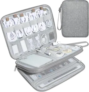 CILLA Electronics Organizer Travel, Travel Cord Organizer Case, Compact Electronics Accessories Bag for Cable, Cord, Charger, Phone