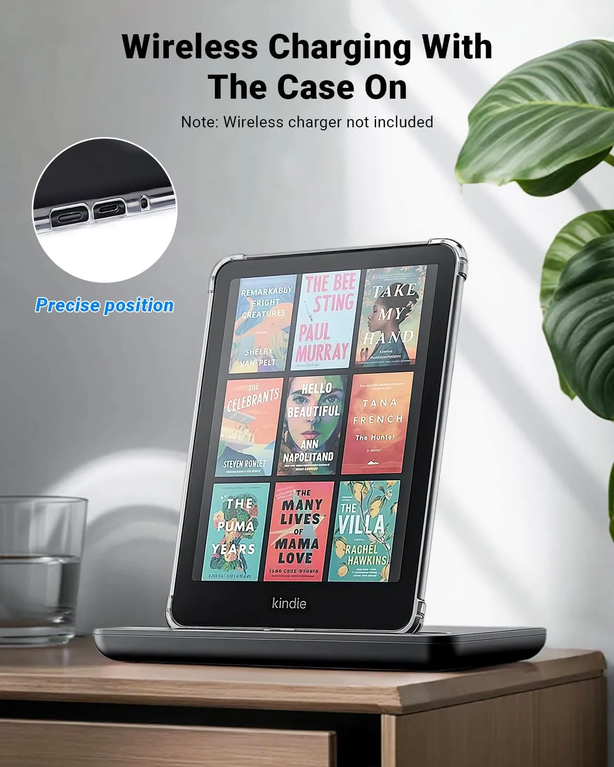 Clear Case for 6" Kindle 2024 and 2022 (11 Generation) Ultra Thin Scratch-Proof TPU Protection Silicone Cover - Compatible with iPhone MagSafe, for Samsung/Belkin/Anker Wireless Charging Pads
