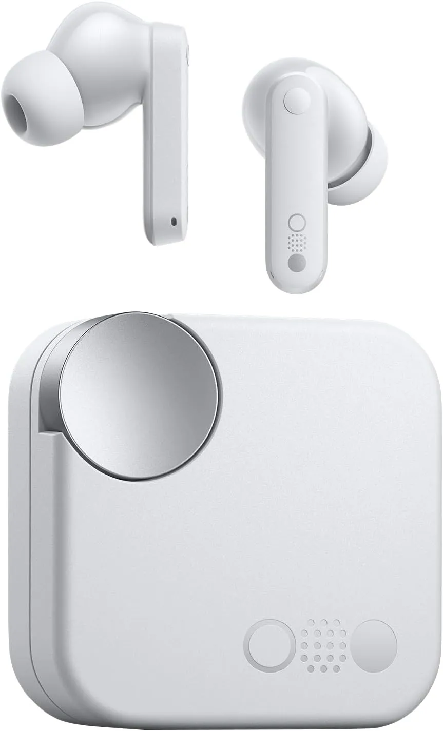 CMF Buds Wireless Bluetooth Earbuds, 42dB Noise Cancelling Earbuds,Dirac HD Audio, 35.5H Playtime, BT5.3, IP54 Waterproof, 4HD Mics Wireless Headphones for iPhone & Android (Light Grey)