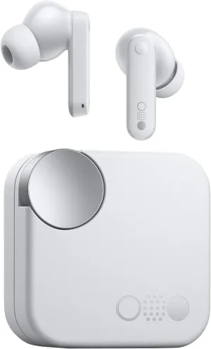 CMF Buds Wireless Bluetooth Earbuds, 42dB Noise Cancelling Earbuds,Dirac HD Audio, 35.5H Playtime, BT5.3, IP54 Waterproof, 4HD Mics Wireless Headphones for iPhone & Android (Light Grey)
