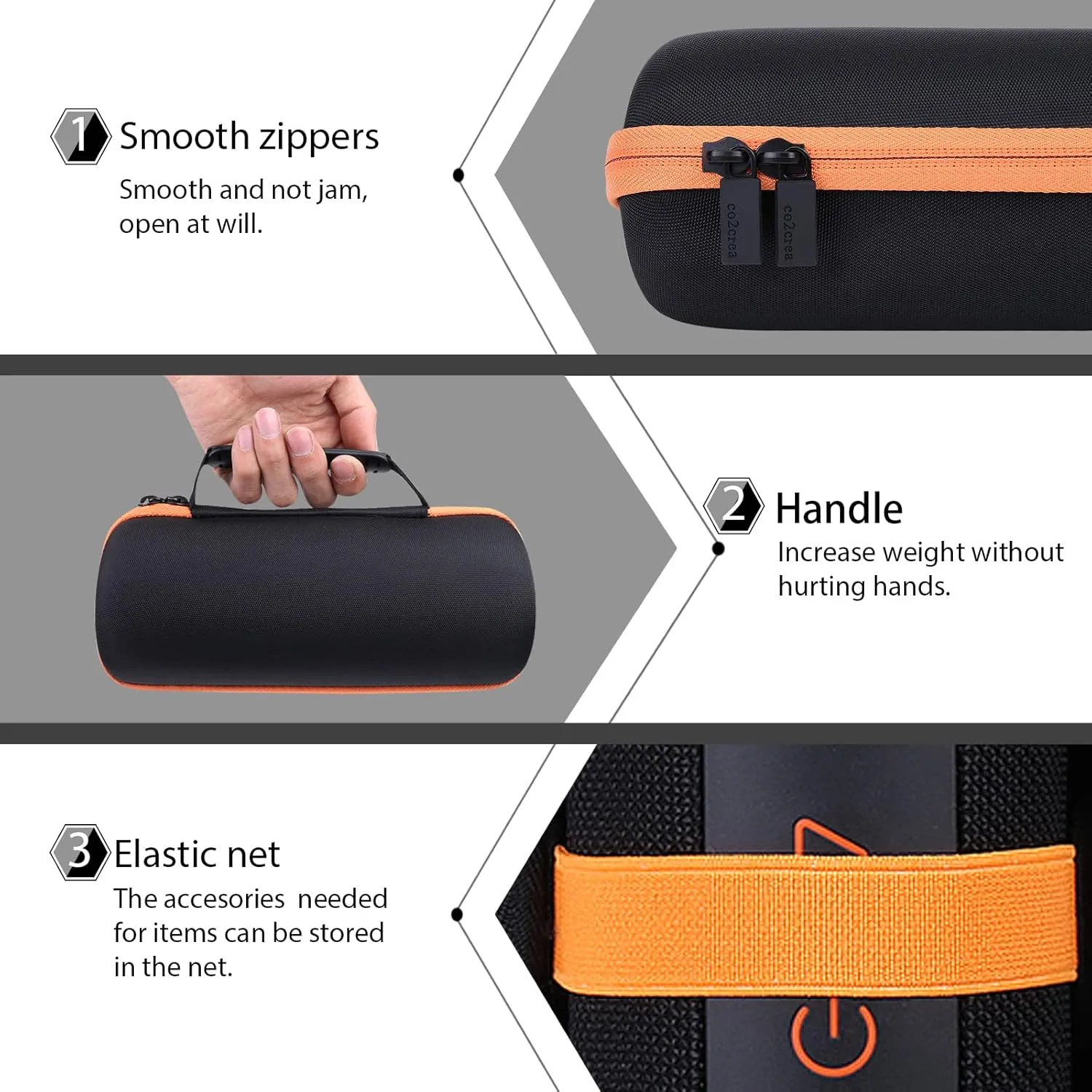 co2CREA Hard Carrying Case for Bushnell Golf Wingman 2 / Bushnell Wingman Golf GPS Bluetooth Speaker