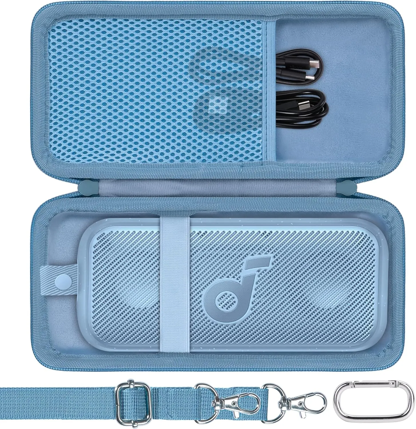 co2CREA Hard Case Compatible with Anker Soundcore Motion 300 Wireless Hi-Res Portable Speaker,Blue Case