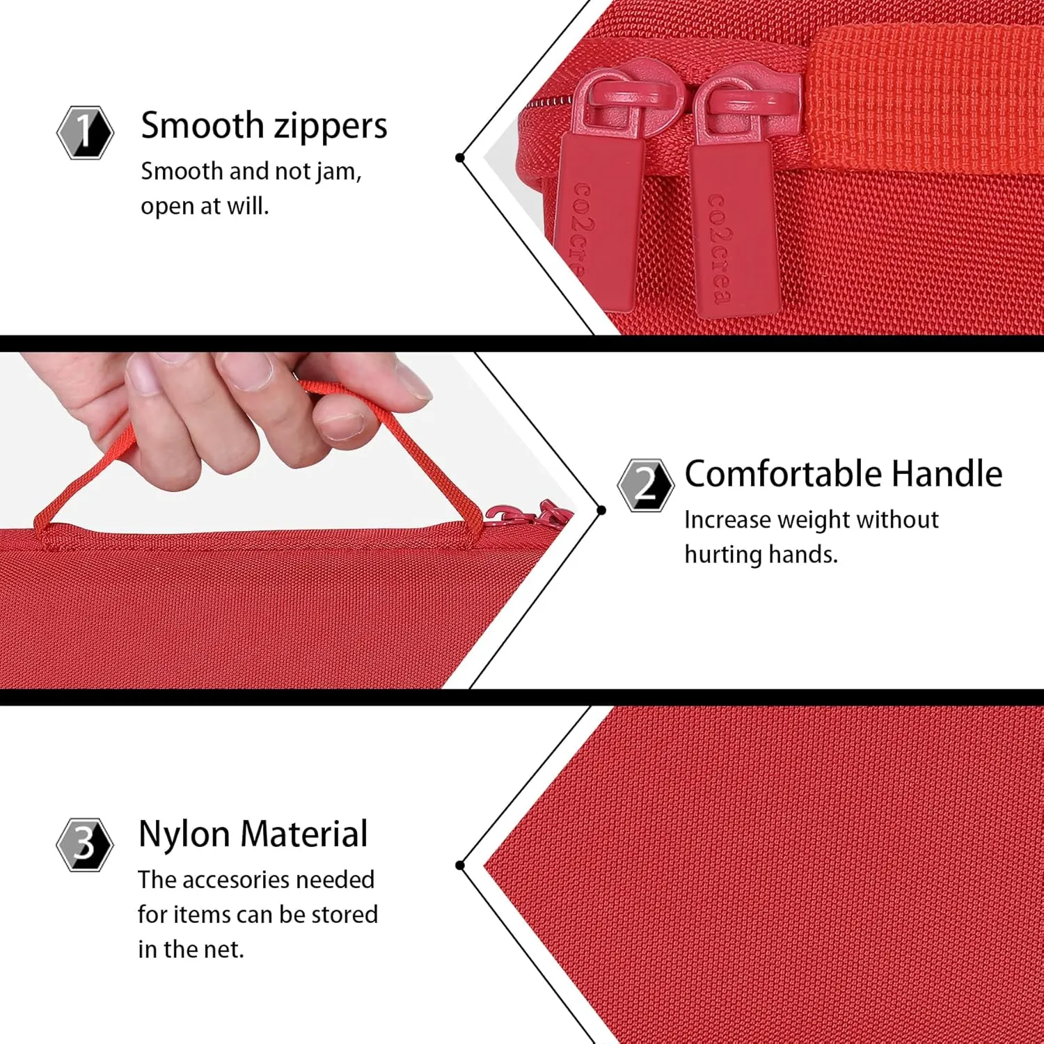 co2CREA Hard Case Replacement for BolaButty X-GO C27C Bluetooth Speaker IPX5 Waterproof Speaker (Red)