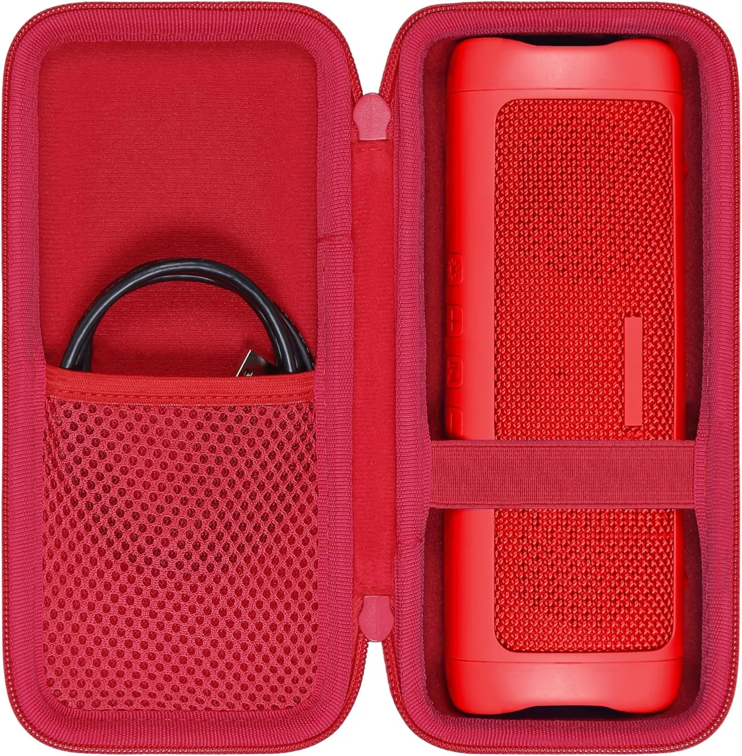 co2CREA Hard Case Replacement for BolaButty X-GO C27C Bluetooth Speaker IPX5 Waterproof Speaker (Red)