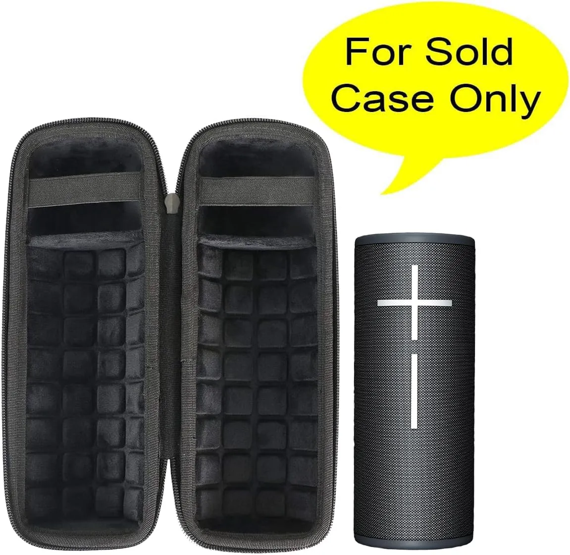 co2CREA Hard Travel Case Replacement for Ultimate Ears UE Boom 4 / Boom 3 Portable Bluetooth Wireless Speaker (Black Case)