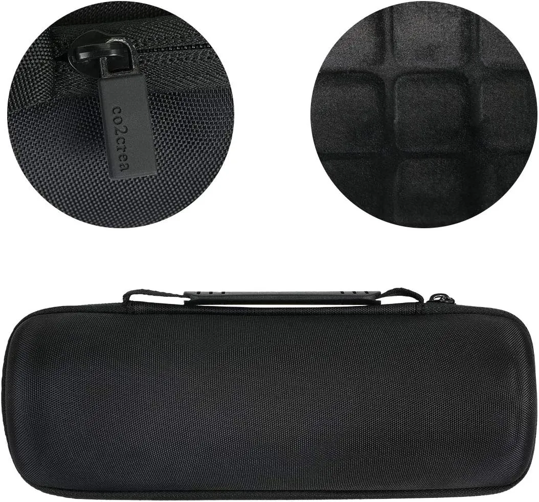 co2CREA Hard Travel Case Replacement for Ultimate Ears UE Boom 4 / Boom 3 Portable Bluetooth Wireless Speaker (Black Case)