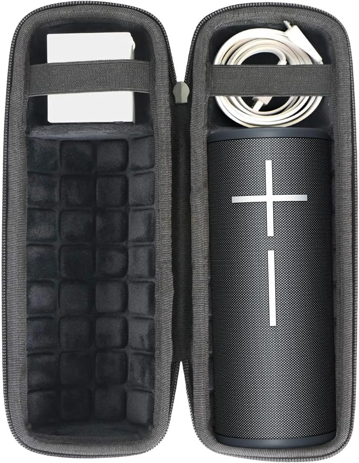 co2CREA Hard Travel Case Replacement for Ultimate Ears UE Boom 4 / Boom 3 Portable Bluetooth Wireless Speaker (Black Case)