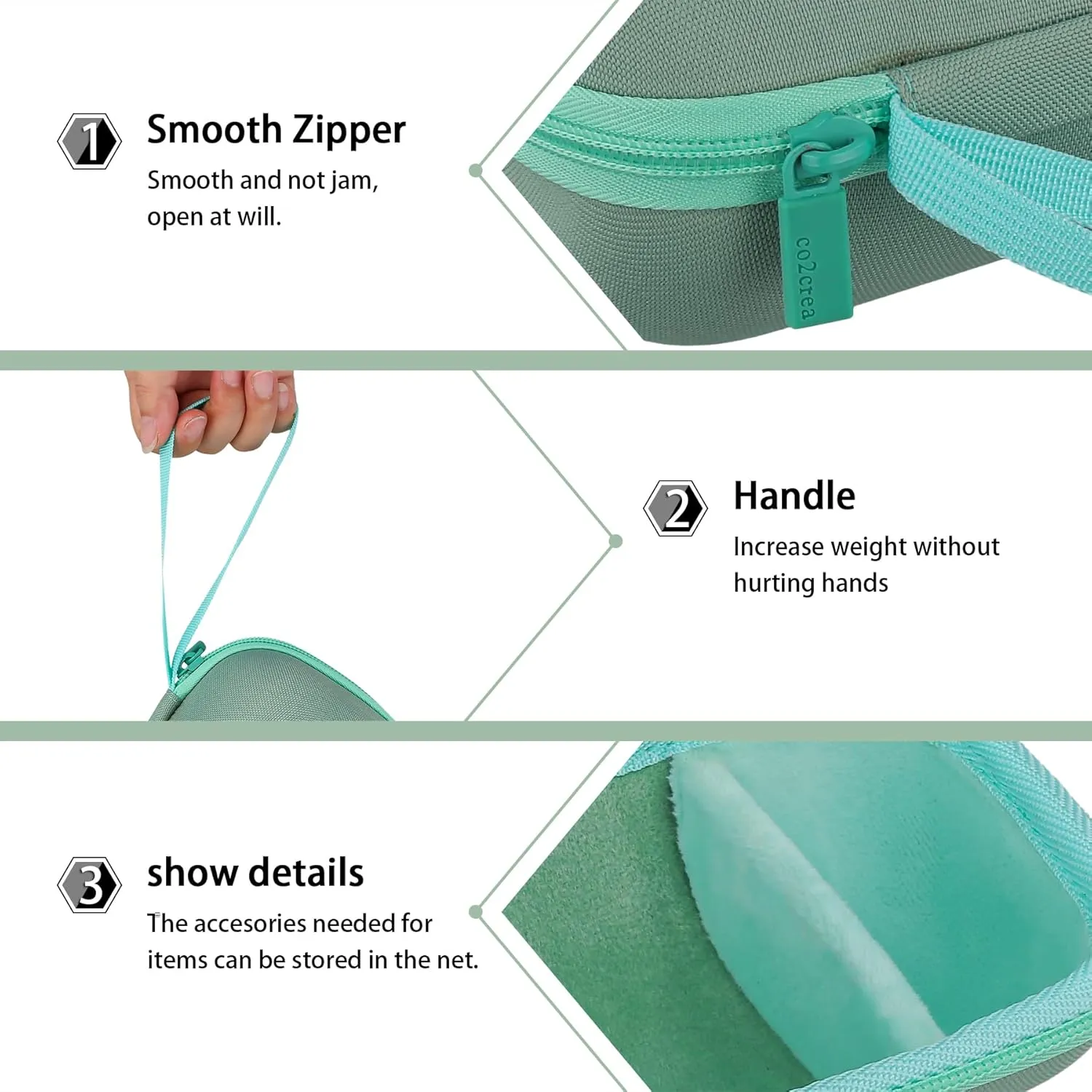 co2CREA Hard Travel Case Replacement for Ultimate Ears WONDERBOOM 4 WONDERBOOM Play WONDERBOOM 3 WONDERBOOM 2 Small Portable Wireless Bluetooth Speaker (Green Case)