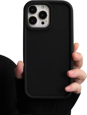 Compatible with iPhone 11 for Women/Girls, Candy Color Silicone Matte Shockproof Soft Bumper Phone Cases for iPhone 11, Black