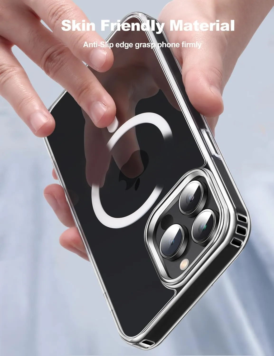Compatible with iPhone 15 Pro Max case [10FT Drop Resistant] Crystal Clear Shockproof Slim Fit iPhone 15 Pro Max Phone Cases (6.7"), Crystal Clear