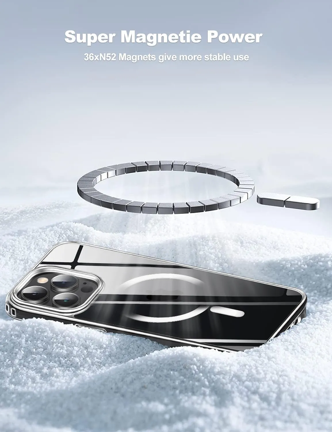 Compatible with iPhone 15 Pro Max case [10FT Drop Resistant] Crystal Clear Shockproof Slim Fit iPhone 15 Pro Max Phone Cases (6.7"), Crystal Clear