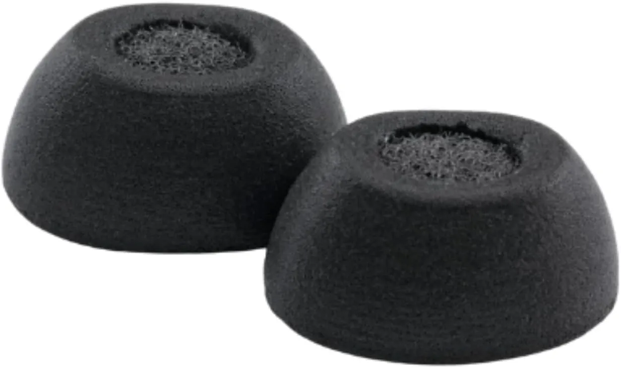 Comply Memory Foam Replacement Earbud Tips for Jabra 85t Ultimate Comfort, Secure Fit, Superior Noise Isolation Black, Large (3 Pairs)