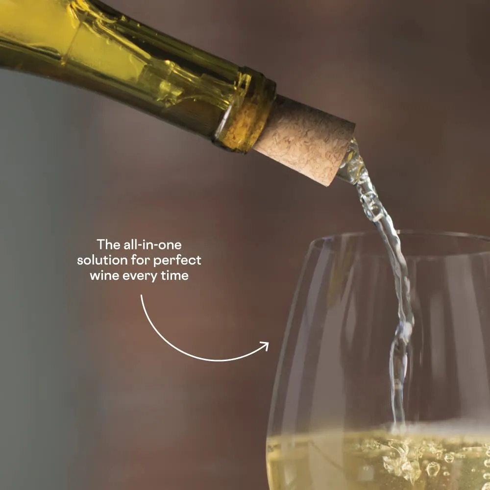 Corkcicle Air Wine Bottle Chiller, 0.94 x 0.94 x 12  Keep Chilled Whites Cold & Bring Room Temp Reds to Cellar Temp in 15 Minutes with the Wine Chiller  Convenient Pour-Through with Aerator