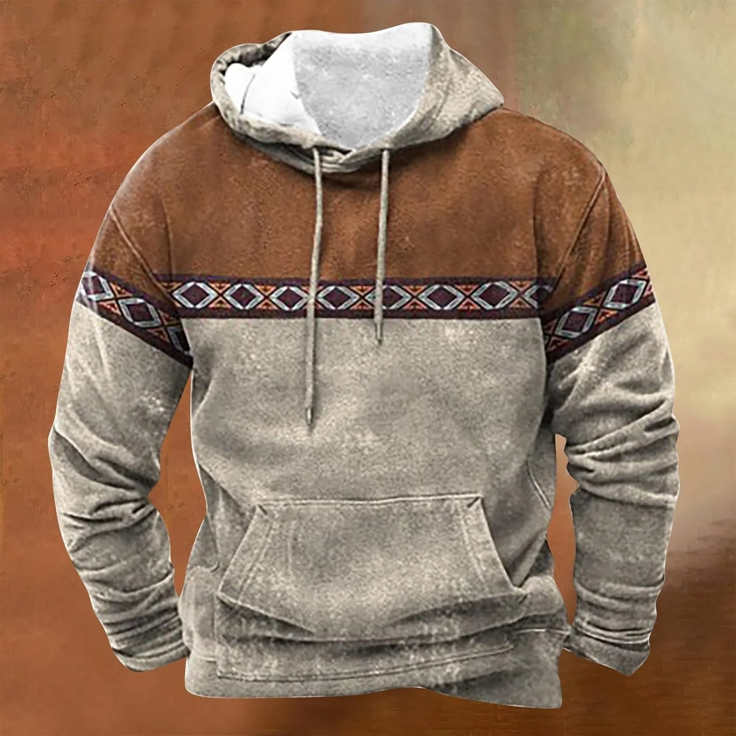Crewneck Sweatshirt Men Autumn And Winter Leisure Hooded Sweater Solid Color Sweater Soft Top Blouse Men Sweatshirt