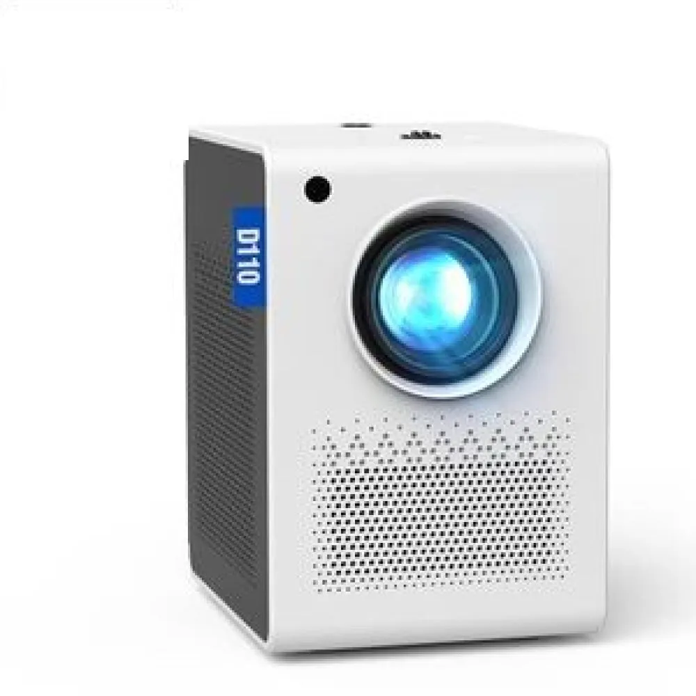 D110 180 Ansi Lumens Mini Led   Lcd Smartphone Wireless Screen Mirroring Projector White
