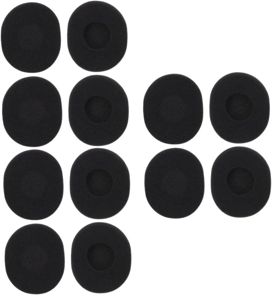 DOITOOL 12 Pcs Headphones Ear Pads Black Soft and Comfortable Ear Cushions for H800 Easy to Install