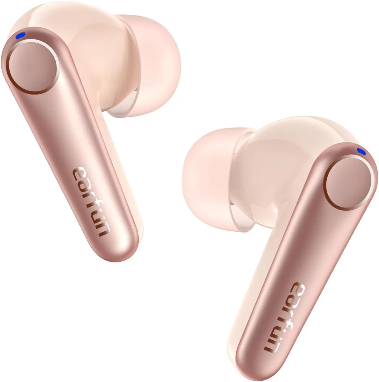 EarFun Air Pro 3 Noise Cancelling Wireless Earbuds, Qualcomm aptX Adaptive Sound, 6 Mics CVC 8.0 ENC, Bluetooth 5.3 Earbuds, Multipoint Connection, 45H Playtime, App Customize EQ, Pink