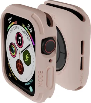 elkson Apple Watch 6 SE 5 4 case 44mm iwatch Quattro Series Bumper Cases Protection Compatible with Apple Watch Durable Military Grade Pink TPU Flexible Shock Proof Resist